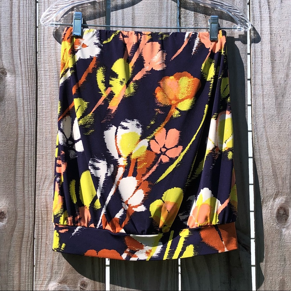 Vintage Outback Red floral tube top